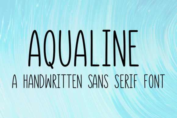 Aqualine: A Modern Sans Serif Font