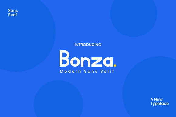 Bonza: A Minimal Sans Serif for Creative Projects
