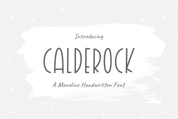 Calderock: A Modern Sans Serif for Web Design