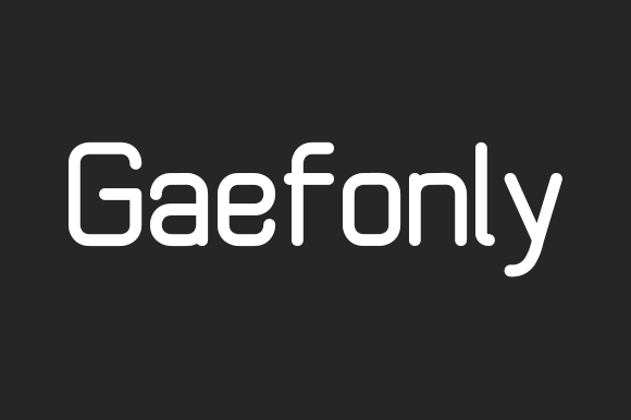 Gaefonly: A Font for Creative Makers