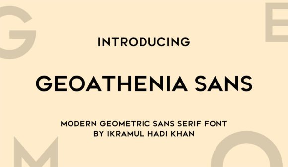 Geoathenia Sans: A Modern Font for Creative Web Design