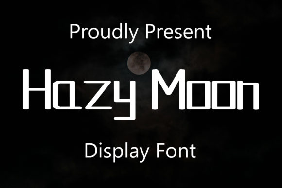 Hazy Moon Font: Futuristic Typography