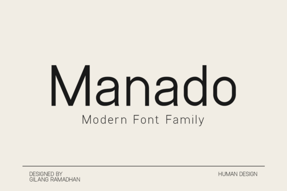 Manado: A Clean Sans Serif for Creative Campaigns
