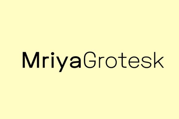 Mriya Grotesk Font for Web Design