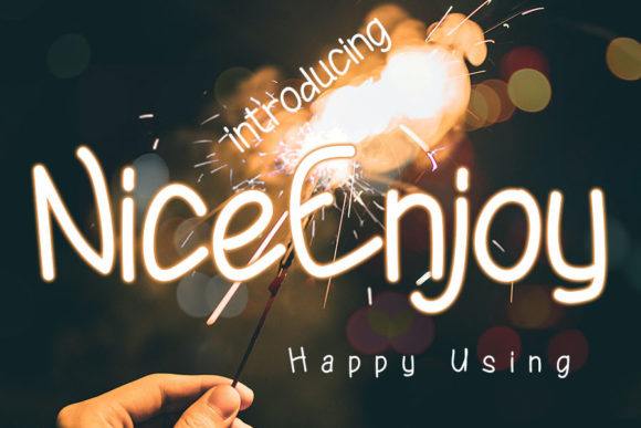 Nice Enjoy: A Stylish Sans Serif Font