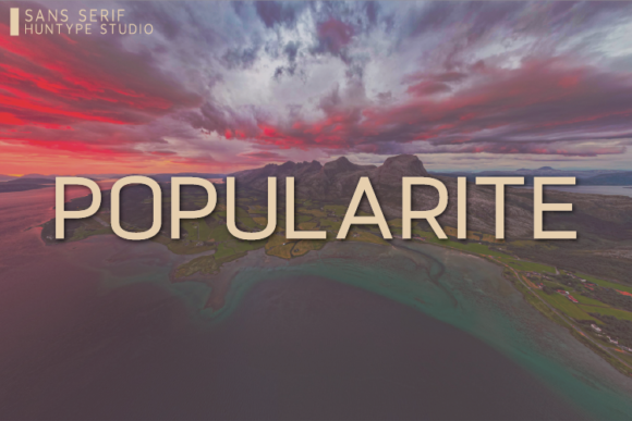 Popularite Font: A Reliable Typeface for Branding Projects