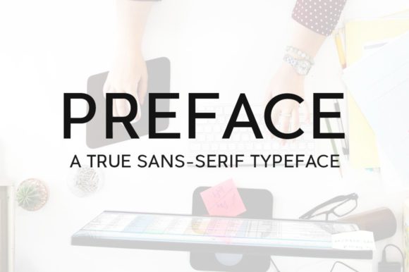 Preface: A Beautiful Sans Serif Font