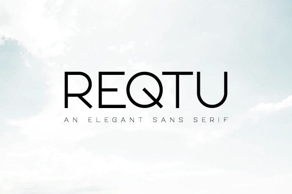 Reqtu: A Modern Typeface for Bold Design Statements