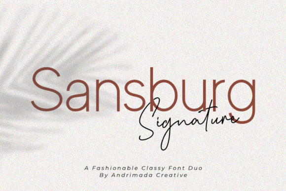 Sansburg Font for Web Design