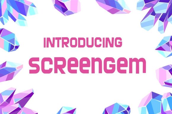 Screengem: A Sparkling Font for Web Design