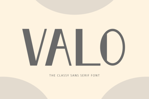 Valo Typeface: A Classy Sans Serif for Makers and Creative Shops